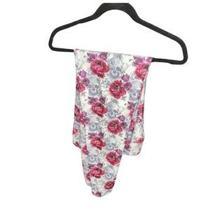 NEW KARMEN women's floral skulls leggings in pink